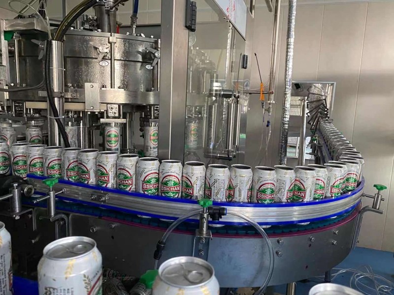 beer cans isobaric filling line 