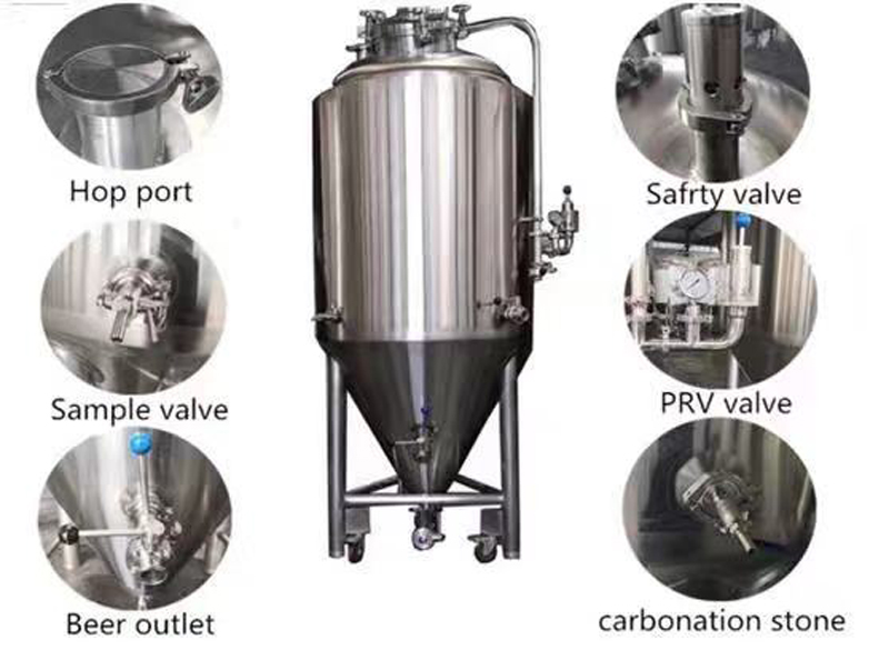 top manhole beer fermentation tank